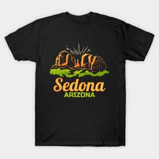 Vintage and Retro Mountains Sedona Arizona T-Shirt